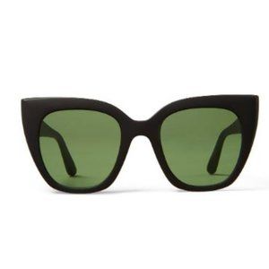 TOMS TRAVELER SYDNEY MATTE BLACK | GREEN LENS